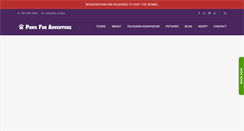 Desktop Screenshot of pawsforadventure.com